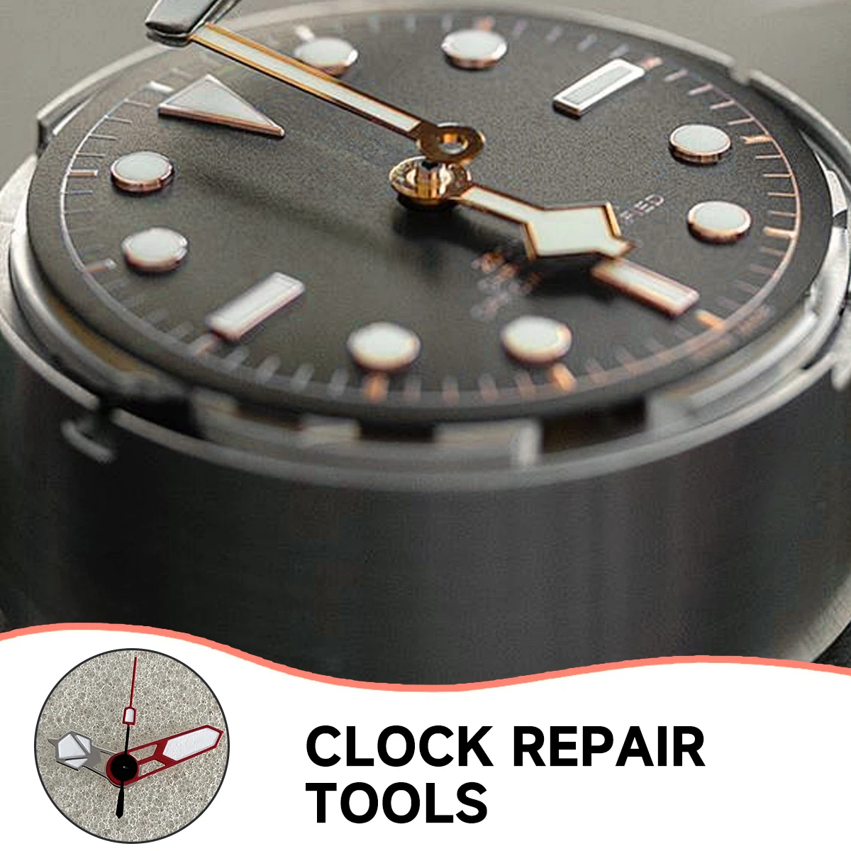 Red Silver Needle Luminous Watch Hands for NH35 4 Red Silver Needle Luminous Watch Hands for NH35 - Image 4