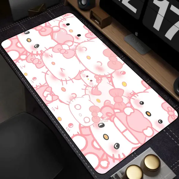 Large Hello Kitty Pink Mousepad for Gaming and Office - Image 12