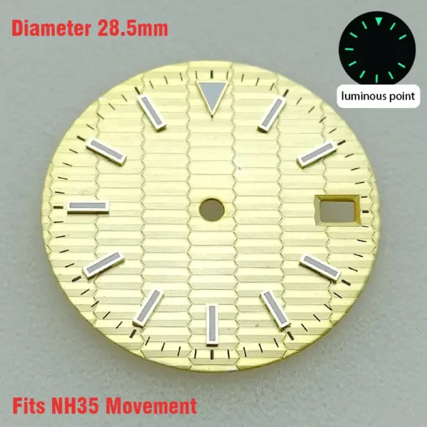 28.5mm Luminous Watch Dial for NH35/NH36/8215/2836 - Image 6