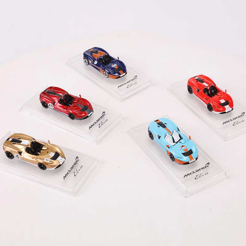 CM Model 1:64 Elva Diecast Car Blue and Gray 3 CM Model 1:64 Elva Diecast Car Blue and Gray - Image 3