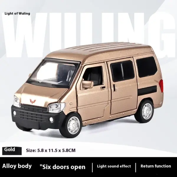 1:32 Wuling Rongguang Van Alloy Diecast Model - Image 2