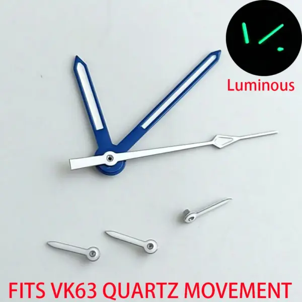 VK63 VK63A Watch Hands with Green Luminous Tips - Image 6