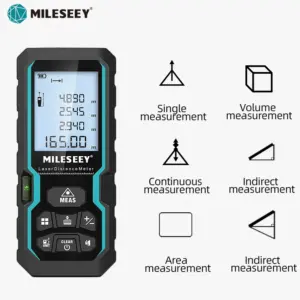 MILESEEY S6 Laser Tape Measure 100M Rangefinder