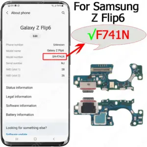 Samsung Galaxy Z Flip6/5/4/3 Fast Charging Port Socket 18 Scd87d44e42214054ab9d718964971390C 1