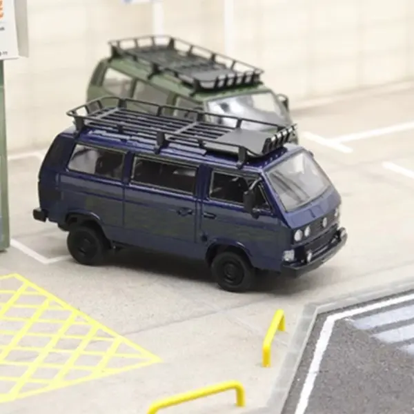 1:64 Scale VW T3 Van Modified Camping Bus Alloy Model - Image 2