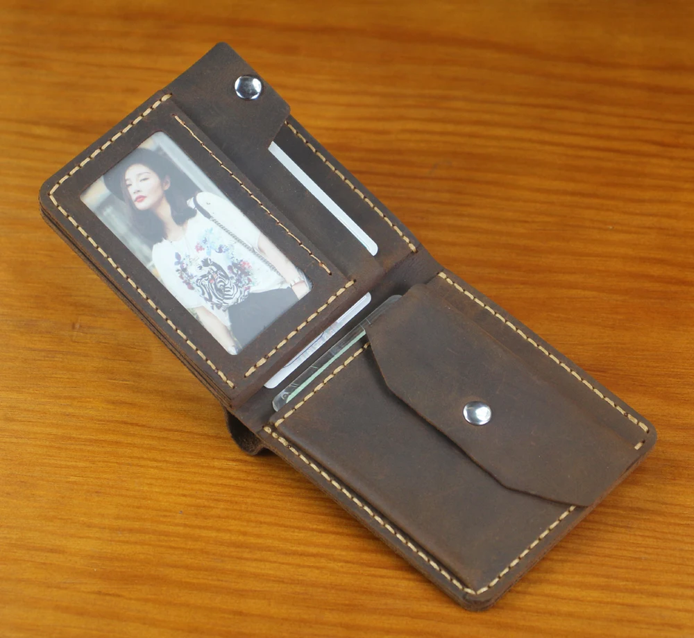 Luxury Handmade Cow Leather Wallet WF310 4 Luxury Handmade Cow Leather Wallet WF310 - Image 4