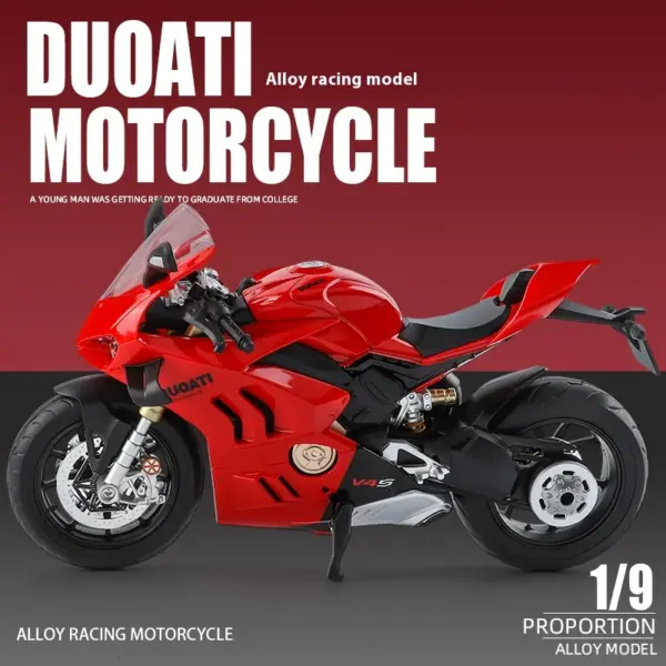 Ducati Panigale V4S 1:9 Diecast Motorcycle Model - Image 5
