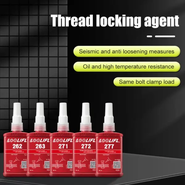 Blue Threaded Lock Liquid Glue 50ml for Nuts and Bolts - Image 2
