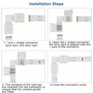 5-Pack LED Strip Connectors for 3528-5050 Strips 24 Scdd7cc8f1f7549faa841bc6b958ff566E