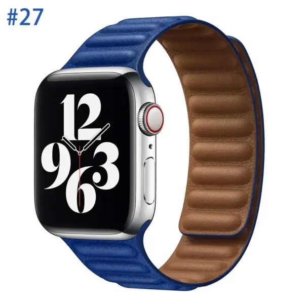 Leather Strap for Apple Watch Series 8/7/6/5/4/3/2/1 - Image 19