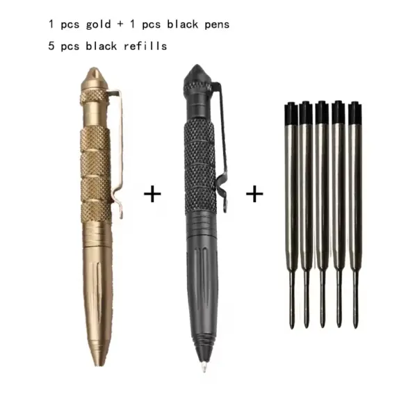 2 Pack Defense Tactical Aluminum Pens - Image 2