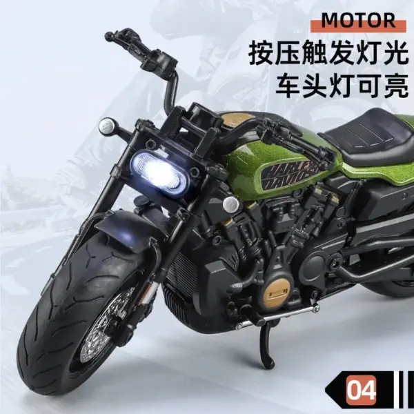 1:12 Harley SPORTSTER S Diecast Motorcycle Model - Image 4