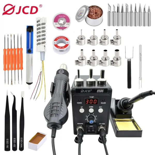 JCD 2-in-1 Digital Soldering Station 8586 - Image 8