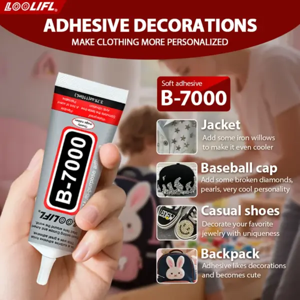LOOLIFL B-7000 Clear Glue 110ml High Viscosity - Image 2