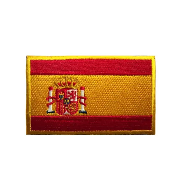 Spain Flag Embroidered Patch 8x5cm - Image 8