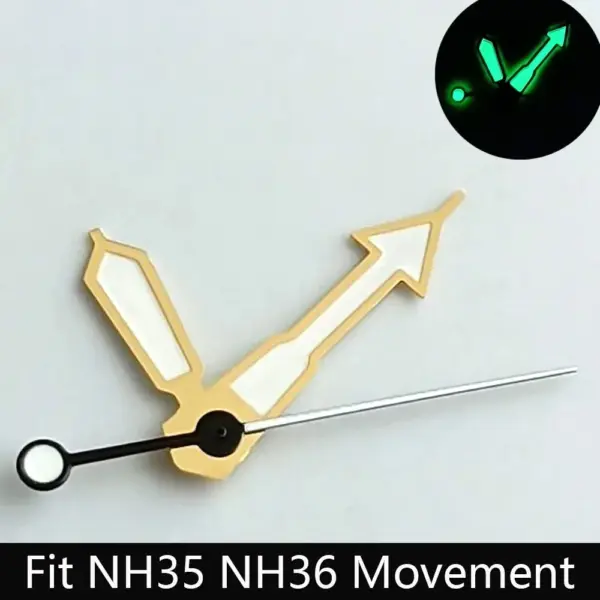 28.5mm Green/Black Dual Calendar Watch Dial for NH36 - Image 19