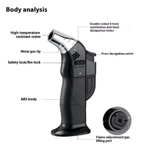 Windproof Metal Torch Gas Lighter JC for Cigars and Cooking 26 Scecc343228934607b2a74dc88ea7cd1dG