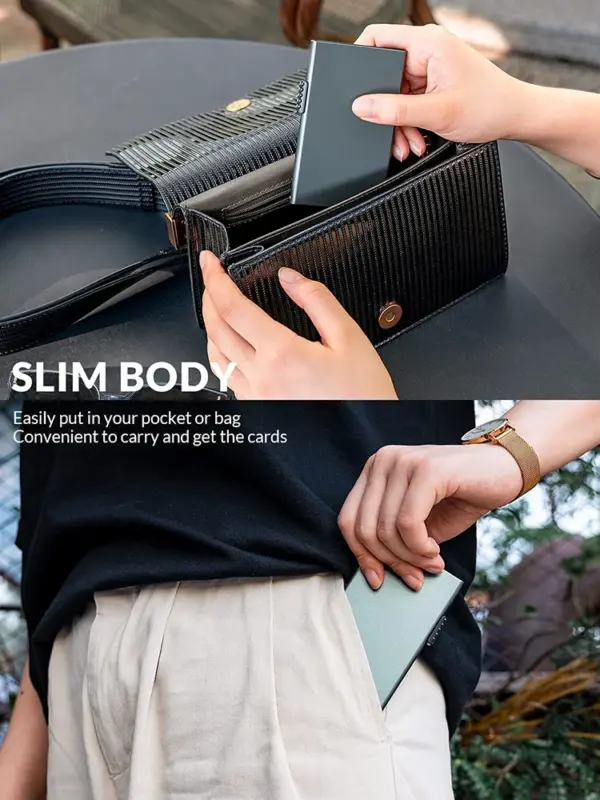 Minimalist Metal RFID Blocking Wallet for Men - Image 6