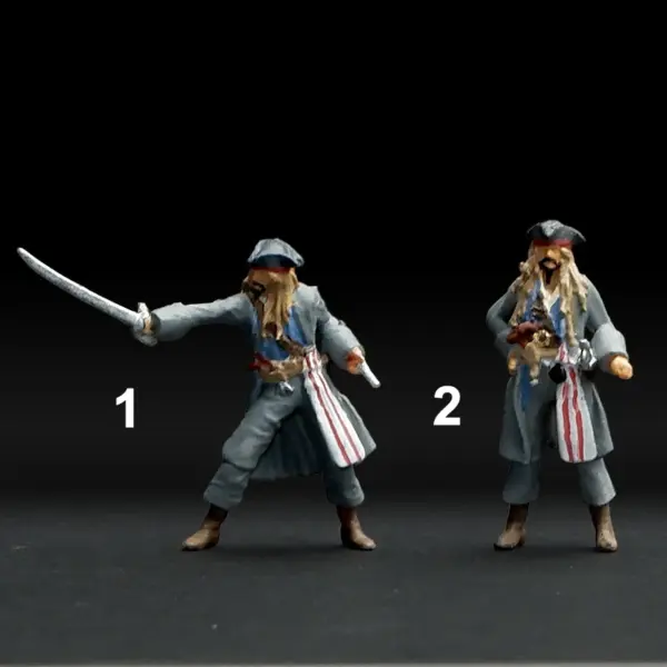 1/64 Pirate Captain Resin Miniature Figure - Image 2