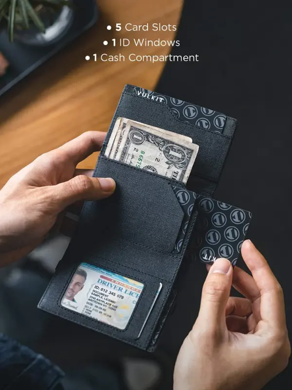 Pop Up Card Wallet RFID Blocking Short Men’s Wallet - Image 3