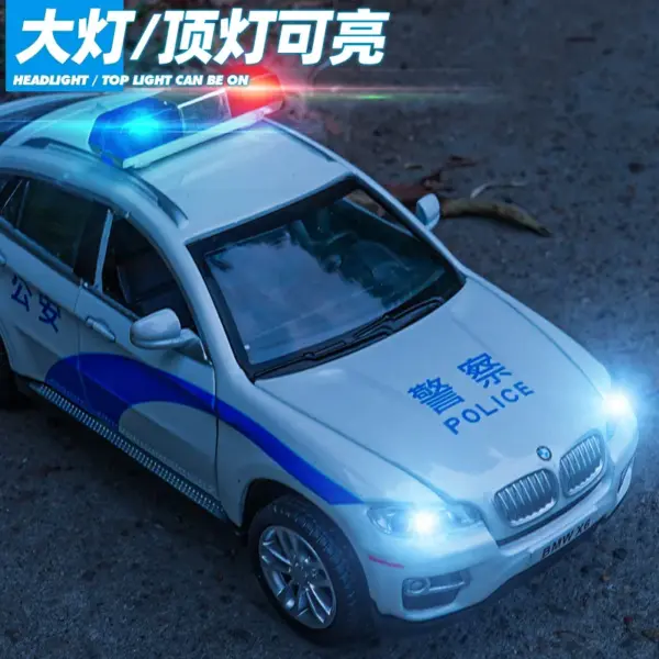 1:32 BMW X6 Police Car Diecast Model - Image 3