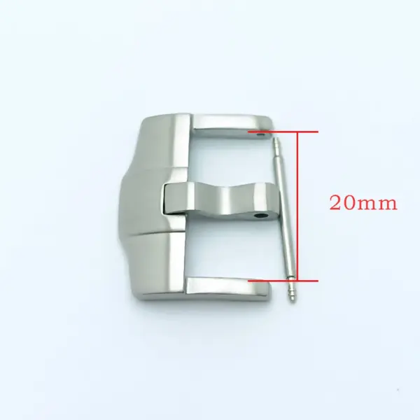Metal Watch Strap with Square Button Buckle for 20mm Watches - Image 6