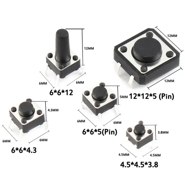 125-Piece Micro Switch Assorted DIY Kit for Electronics - Image 6