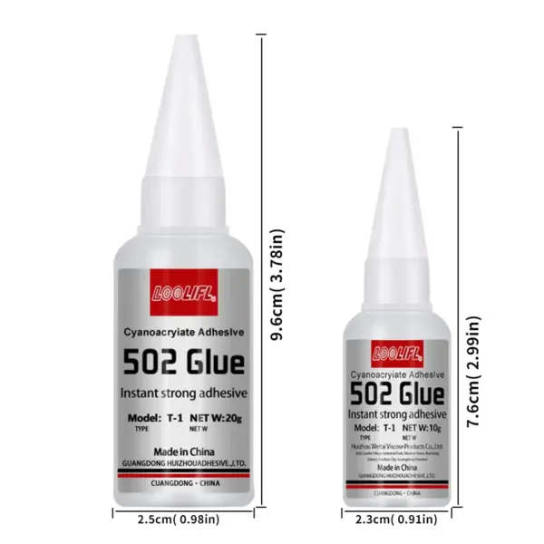 LOOLIFL 502 Super Glue 20ml Multi-Surface Adhesive - Image 6