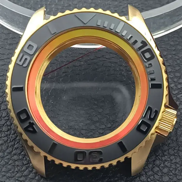 41.5mm Sapphire Crystal Watch Case for NH 35/36 Black Matte Finish - Image 22