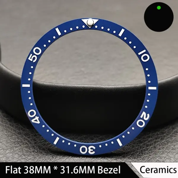 38mm Green Luminous Ceramic Watch Bezel Insert - Image 28