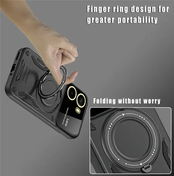 POCO X7 Pro 5G Magnetic Armor Case with Lens Protector - Image 6