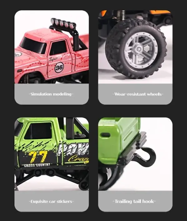 1:64 Off-Road RC Car with Lights for Kids - Image 6