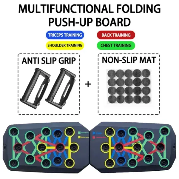 Multifunctional Portable Push Up Board Kit - Image 8