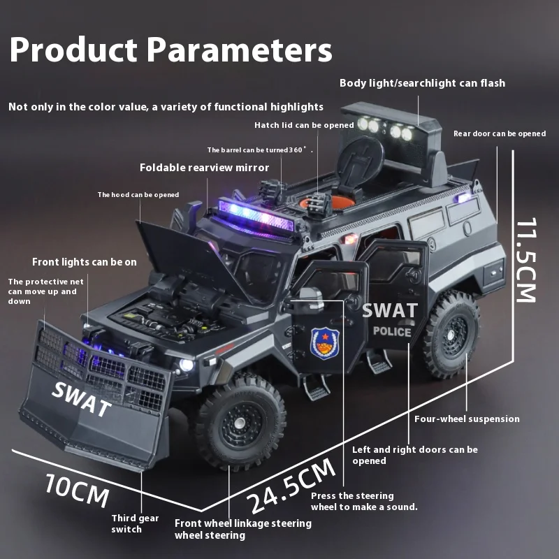 1:24 Spinosaurus Off Road SUV Diecast Model 3 1:24 Spinosaurus Off Road SUV Diecast Model - Image 3