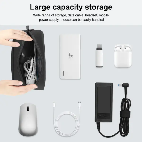 HAWEEL Electronics Organizer Bag for Chargers and Cables - Image 5