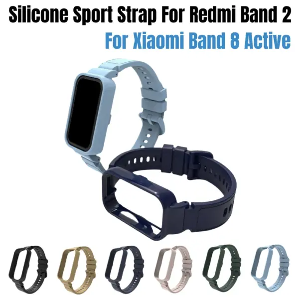 Silicone Strap for Xiaomi Redmi Band 2 & 8 - Image 2