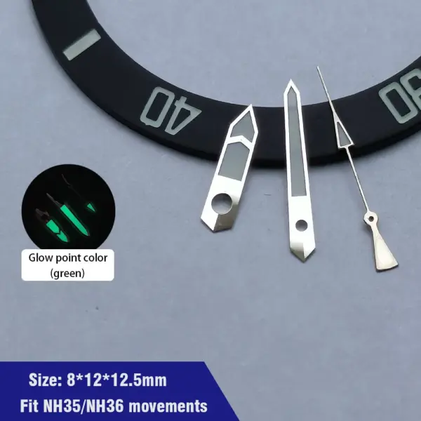 Green Luminescent Hands for NH35 NH36 Sports Watch - Image 10