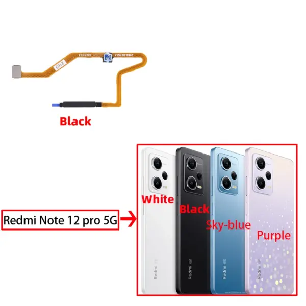Original Xiaomi Redmi Note 12 Pro 5G Fingerprint Sensor Flex Cable - Image 2