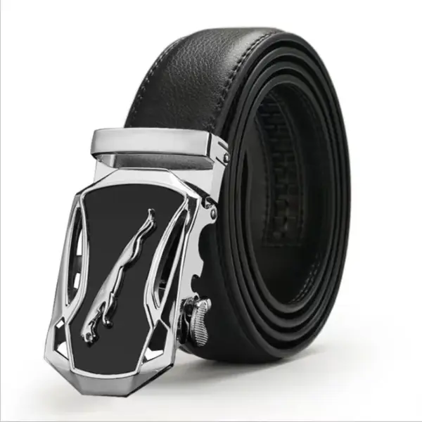 Luxury Mens' PU Leather Belt with Metal Buckle - Image 5