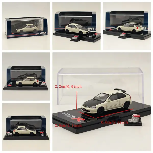 1/64 CIVIC TYPE R EK9 Custom Diecast Model - Image 7