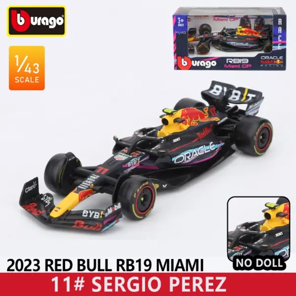 Bburago 1:43 Red Bull RB19 F1 Die-Cast Model - Image 13