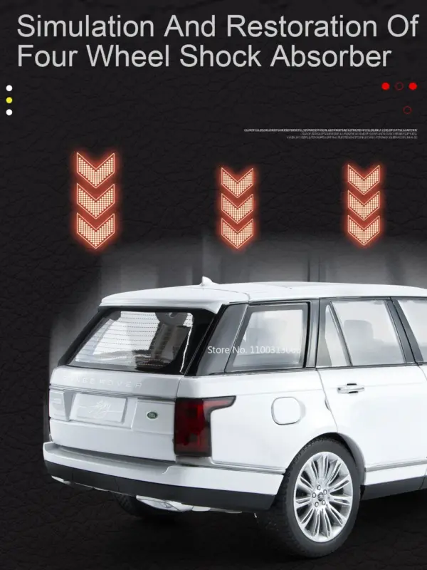 1:18 Range Rover Defender 110 Alloy Diecast Model - Image 6