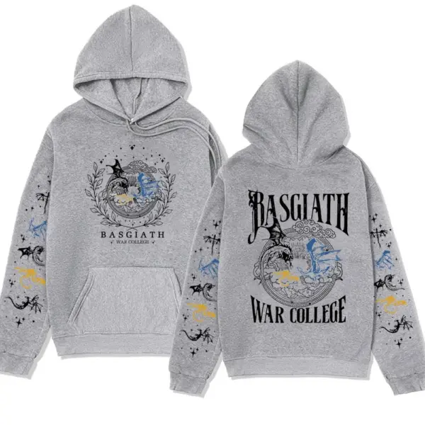 Printed Oversized Hoodie with Dragon Rider Design - Image 4