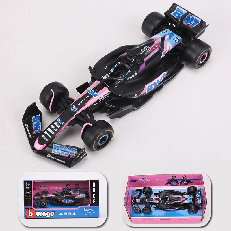 Burago 1:43 Alpine F1 Race Car Model 38220 7 Burago 1:43 Alpine F1 Race Car Model 38220 - Image 7