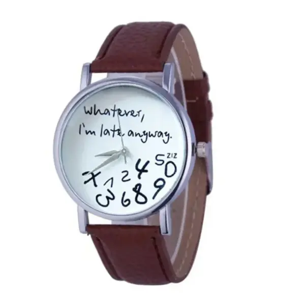 Geneva Ladies Belt Watch with Playful Message - Image 8