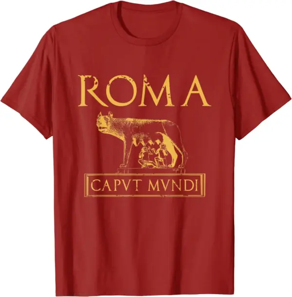 Roma Caput Mundi Ancient Rome T-Shirt for Men - Image 5