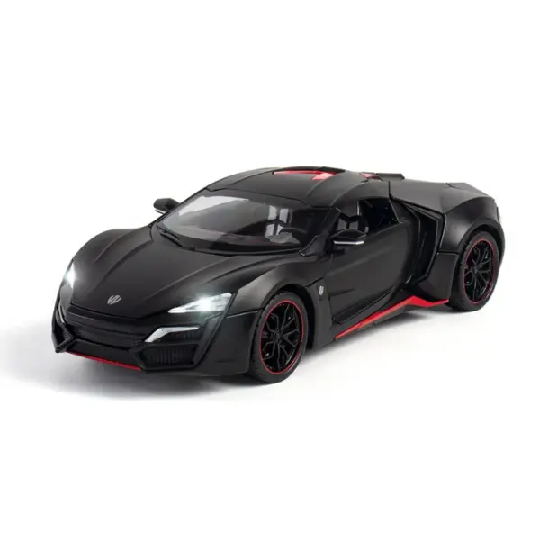 1/24 Lykan Hyper Car Alloy Pull Back Model - Image 3