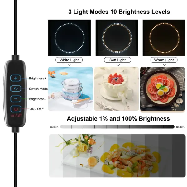 PULUZ 40cm Portable Ring Light Photo Studio - Image 5