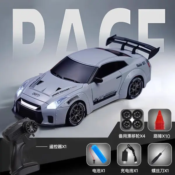 Gray RC Drift Car 1:20 Scale for Kids - Image 6