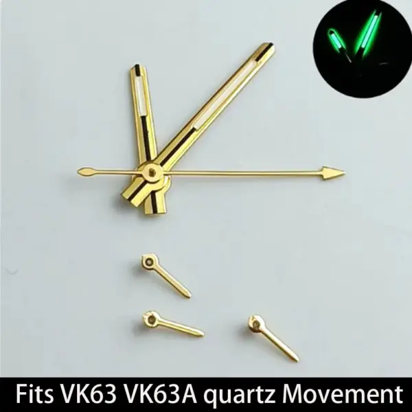 VK63 Watch Hand Set for VK63 Movement in Silver, Gold, Rose - Image 7